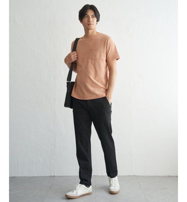 ikka「冷感DRYメランジ梨地Tシャツ」|Tシャツ・カットソー|