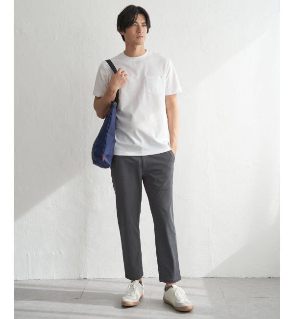 ikka「冷感DRYメランジ梨地Tシャツ」|Tシャツ・カットソー|