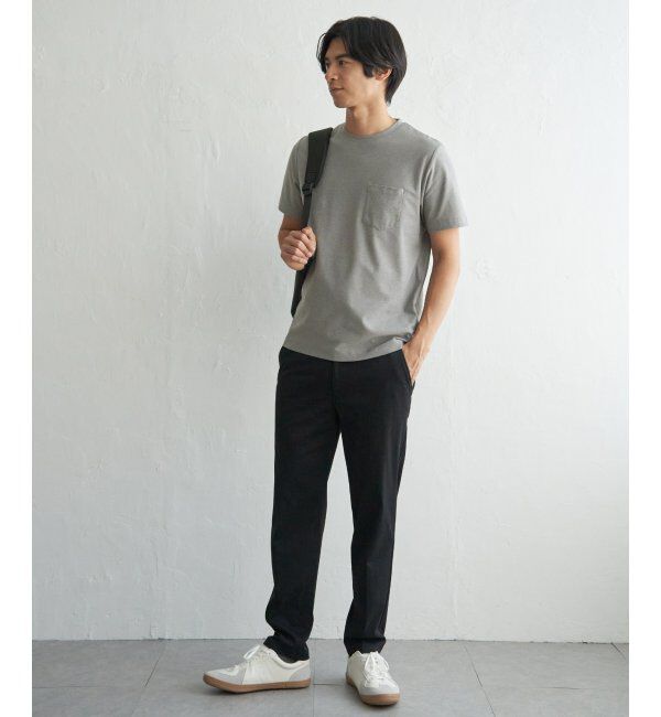 ikka「冷感DRYメランジ梨地Tシャツ」|Tシャツ・カットソー|