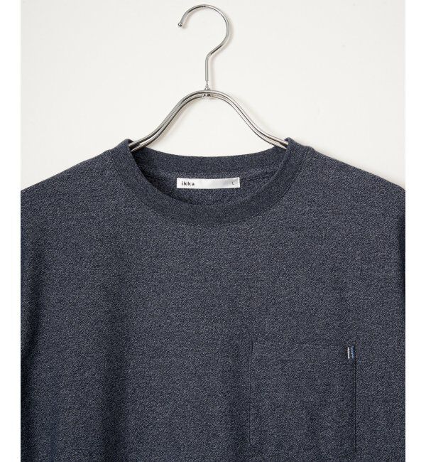 ikka「冷感DRYメランジ梨地Tシャツ」|Tシャツ・カットソー|