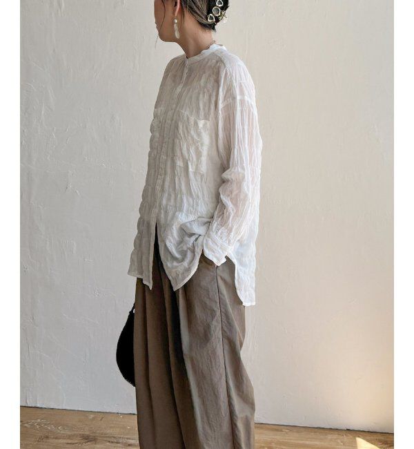 Lbc with Life「バックシャーリングロングシャツ」|シャツ・ブラウス|