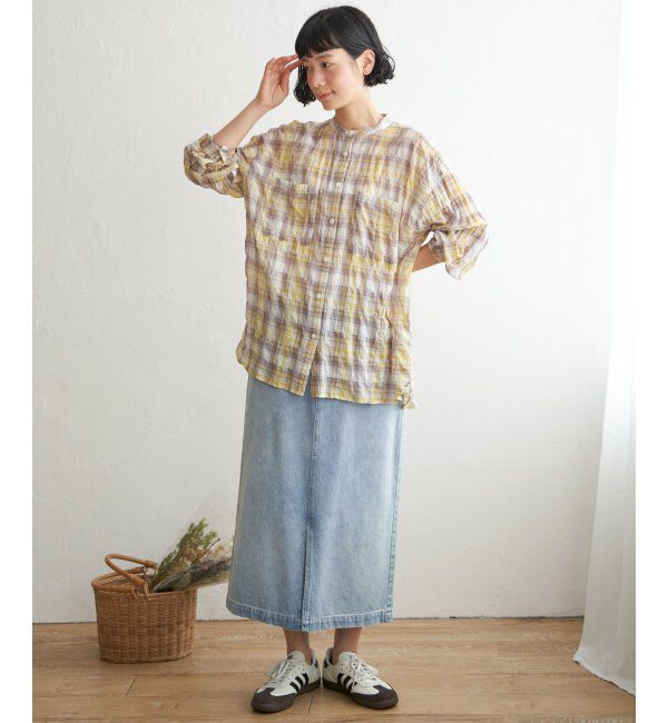 Lbc with Life「バックシャーリングロングシャツ」|シャツ・ブラウス|