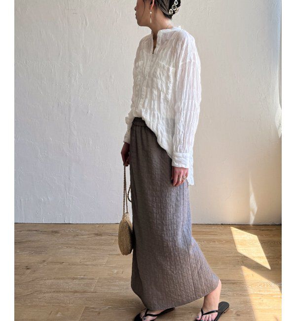 Lbc with Life「バックシャーリングロングシャツ」|シャツ・ブラウス|