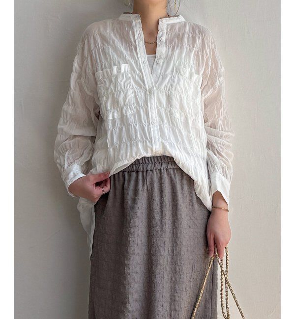 Lbc with Life「バックシャーリングロングシャツ」|シャツ・ブラウス|