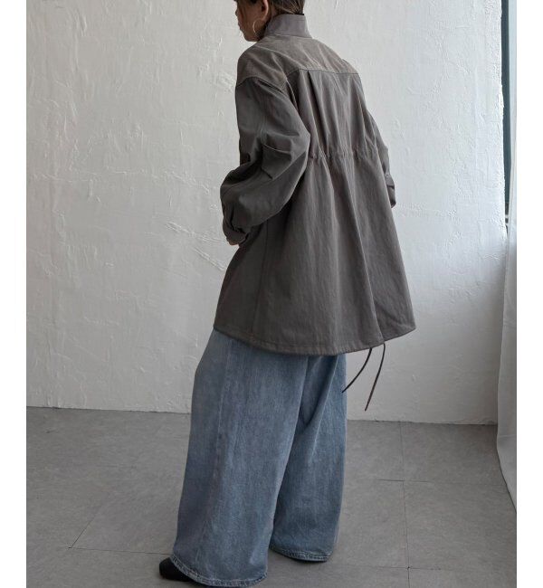 Lbc with Life「デニム切り替えモッズコート」|ブルゾン・スタジャン|