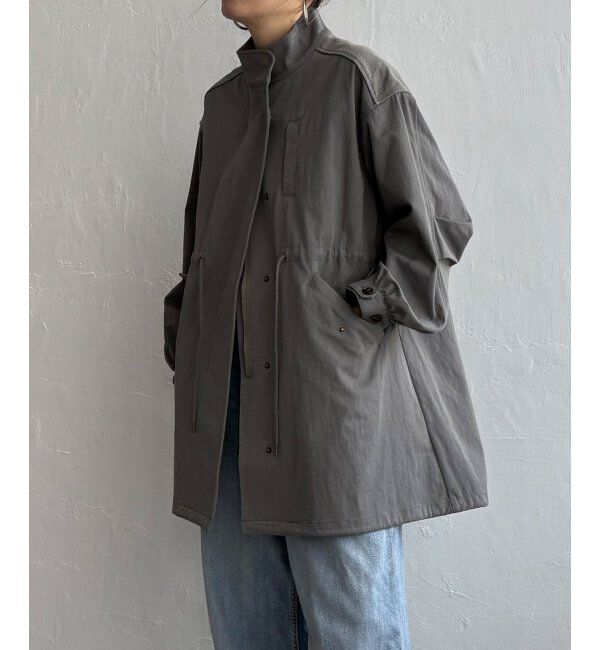 Lbc with Life「デニム切り替えモッズコート」|ブルゾン・スタジャン|