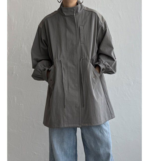 Lbc with Life「デニム切り替えモッズコート」|ブルゾン・スタジャン|