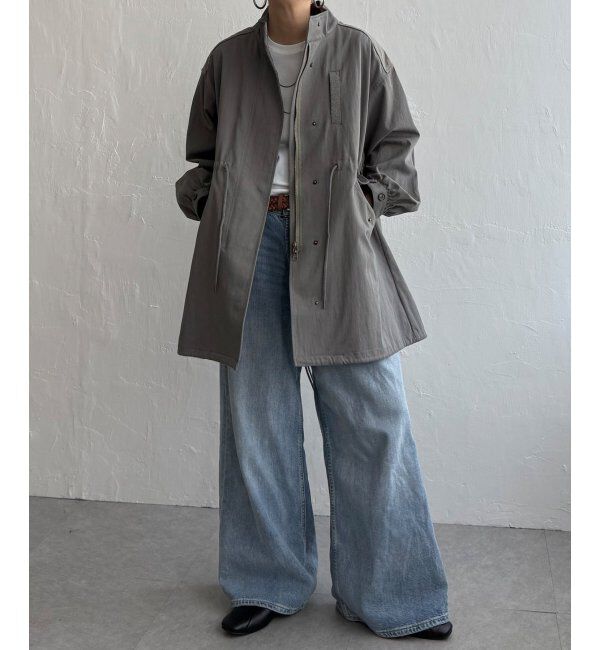Lbc with Life「デニム切り替えモッズコート」|ブルゾン・スタジャン|