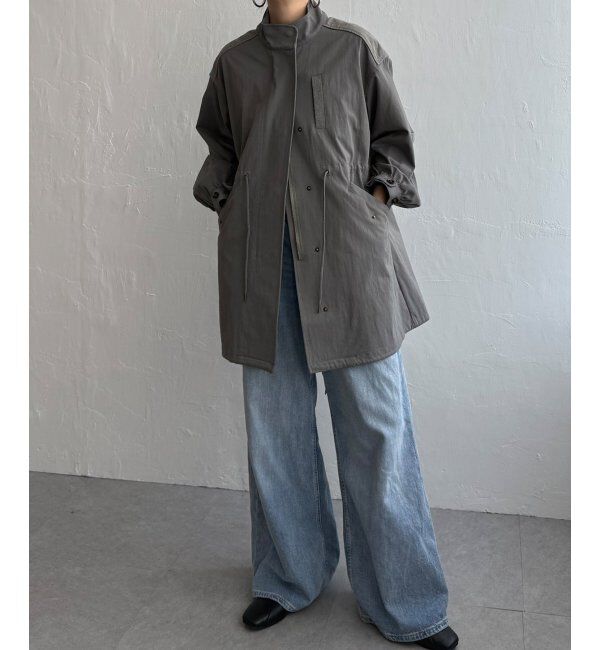 Lbc with Life「デニム切り替えモッズコート」|ブルゾン・スタジャン|