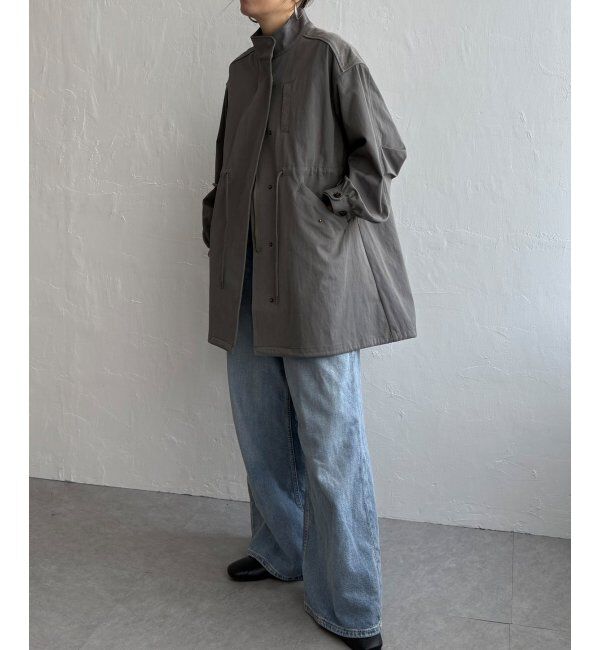Lbc with Life「デニム切り替えモッズコート」|ブルゾン・スタジャン|