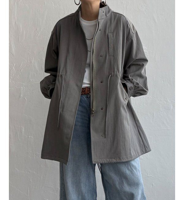 Lbc with Life「デニム切り替えモッズコート」|ブルゾン・スタジャン|