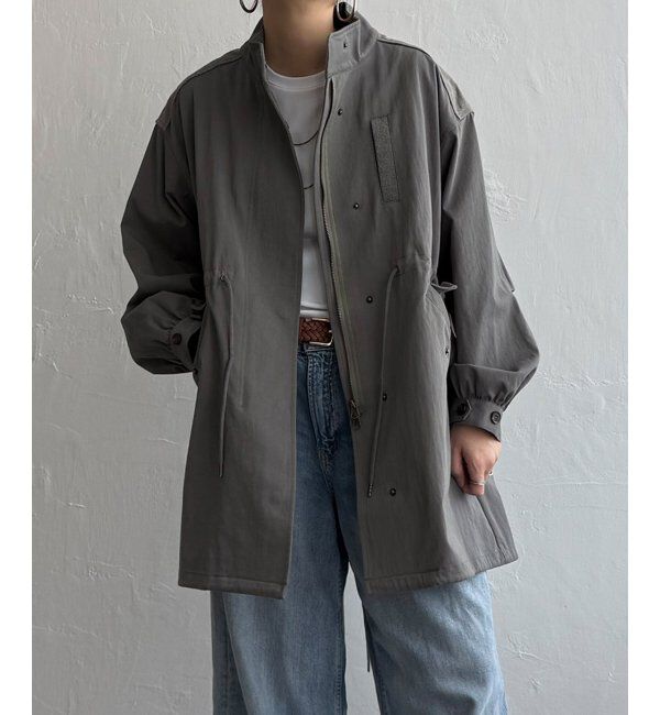 Lbc with Life「デニム切り替えモッズコート」|ブルゾン・スタジャン|