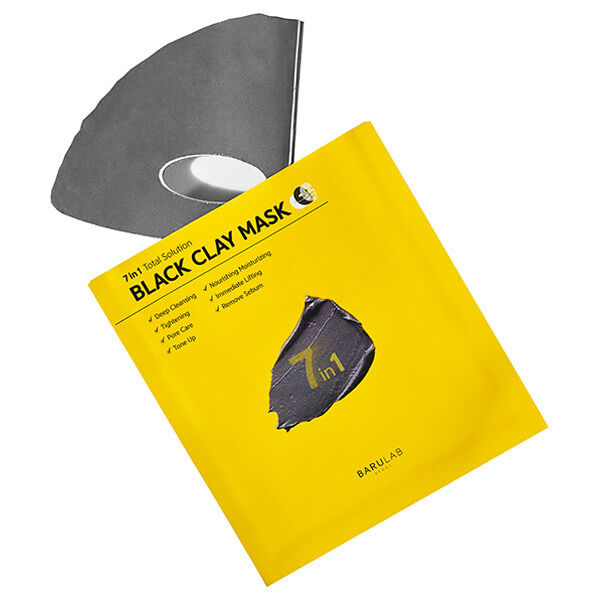  「BARULAB BLACK CLAY MASK ブラック 本体 (1枚&nbsp;18g)」|フェイスマスク・パック|