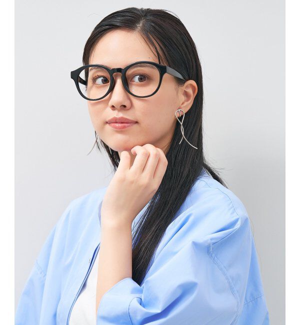  「ボストン型 メガネ│小顔効果 プラスチックフレーム│ビッグシェイプ｜ レンズ交換券付」|メガネ|