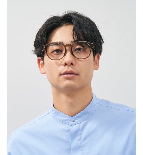  「ボストン型 メガネ│小顔効果 プラスチックフレーム│ビッグシェイプ｜ レンズ交換券付」|メガネ|