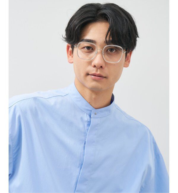  「ウェリントン型 四角形 メガネ 多角形│小顔効果 メタルフレーム│ビッグシェイプ｜ レンズ交換券付」|メガネ|