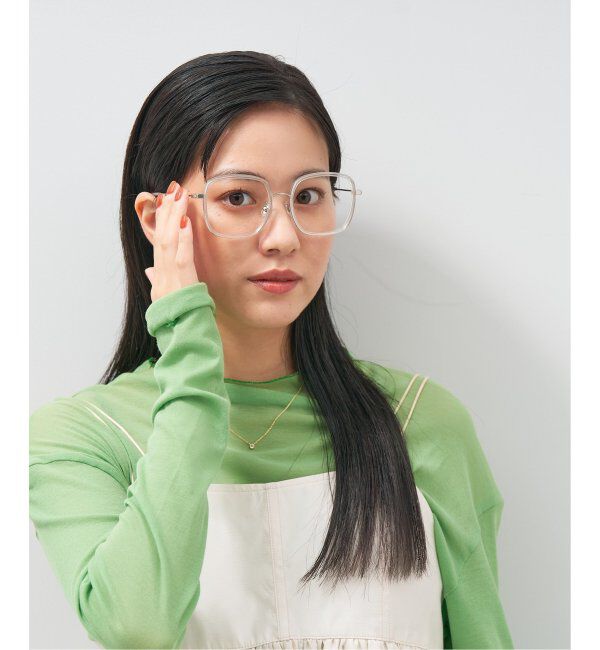  「ウェリントン型 四角形 メガネ 多角形│小顔効果 メタルフレーム│ビッグシェイプ｜ レンズ交換券付」|メガネ|
