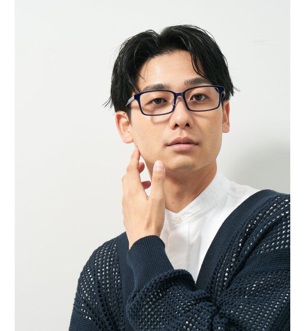  「スクエア型 メガネ｜ユニセックス 上質感のあるフレーム  レンズ交換券付」|メガネ|