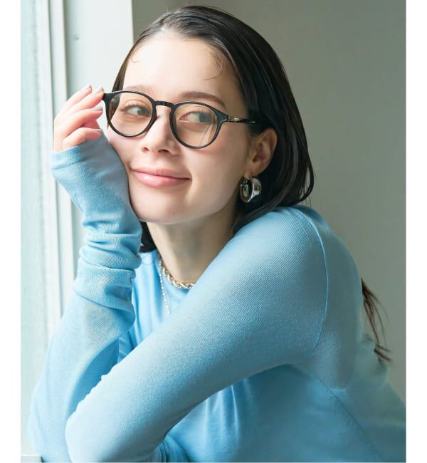  「【WEB限定】ボストン型 サングラス | カラーレンズ 軽量 トレンド 紫外線対策 UVカット ユニセックス」|サングラス|ブラック