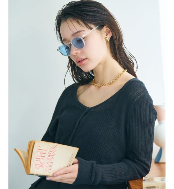  「【WEB限定】ボストン型 サングラス | カラーレンズ 軽量 トレンド 紫外線対策 UVカット ユニセックス」|サングラス|