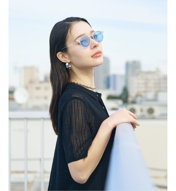  「【WEB限定】ボストン型 サングラス | カラーレンズ 軽量 トレンド 紫外線対策 UVカット ユニセックス」|サングラス|