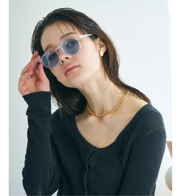  「【WEB限定】ボストン型 サングラス | カラーレンズ 軽量 トレンド 紫外線対策 UVカット ユニセックス」|サングラス|