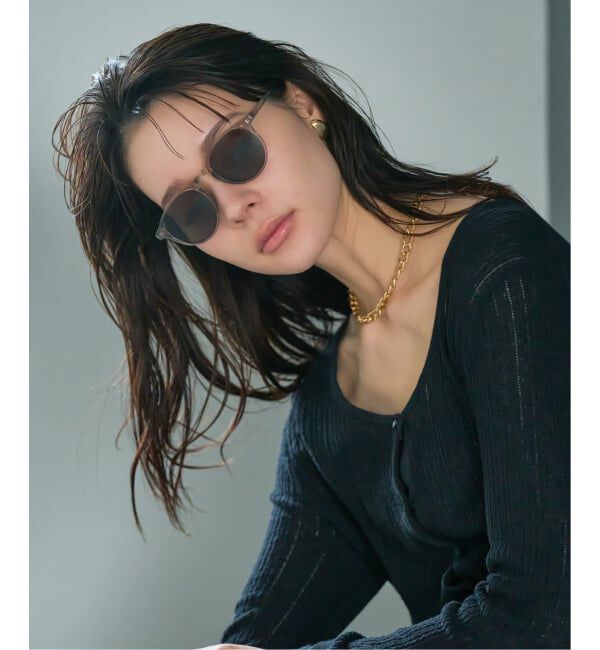  「【WEB限定】ボストン型 サングラス | カラーレンズ 軽量 トレンド 紫外線対策 UVカット ユニセックス」|サングラス|