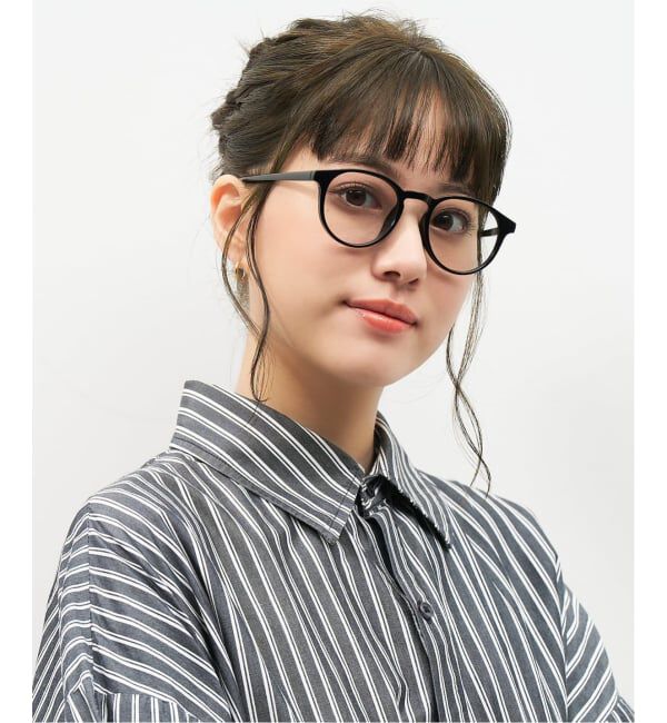  「【WEB限定】ボストン型 サングラス | カラーレンズ 軽量 トレンド 紫外線対策 UVカット ユニセックス」|サングラス|黒