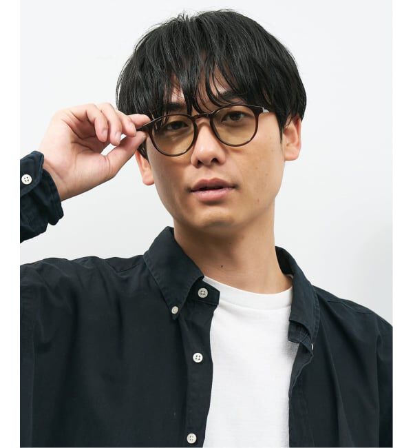  「【WEB限定】ボストン型 サングラス | カラーレンズ 軽量 トレンド 紫外線対策 UVカット ユニセックス」|サングラス|薄ブラウン1