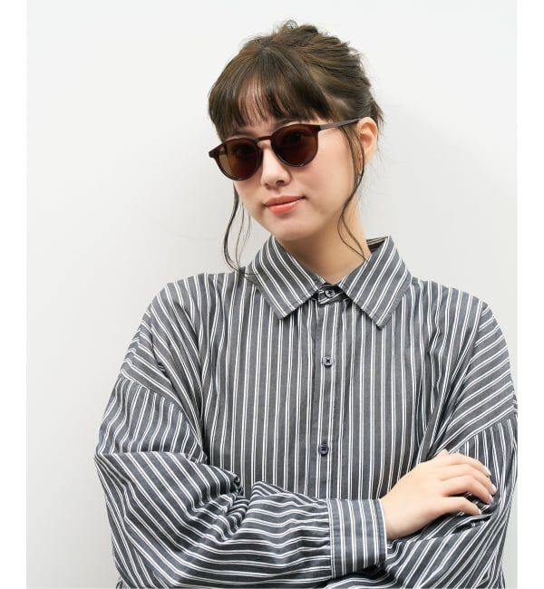  「【WEB限定】ボストン型 サングラス | カラーレンズ 軽量 トレンド 紫外線対策 UVカット ユニセックス」|サングラス|