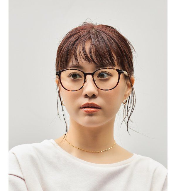  「ボストン型 サングラス (クリアUV100%) クリアレンズ レザー調ラバーテンプル｜紫外線対策 UVカット」|サングラス|