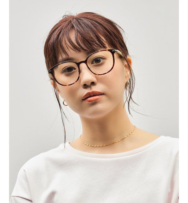  「ボストン型 サングラス (クリアUV100%) クリアレンズ レザー調ラバーテンプル｜紫外線対策 UVカット」|サングラス|