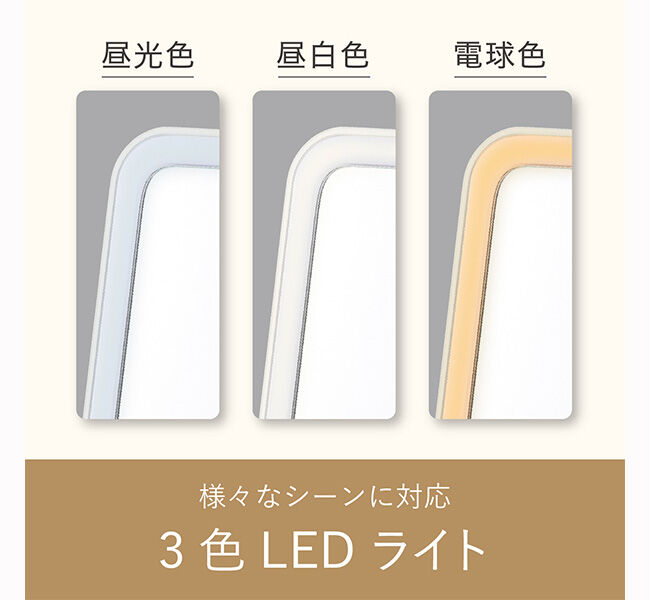 PAUL&JOE「PAUL＆JOE　LEDミラー（アイボリー）」|コスメ雑貨|