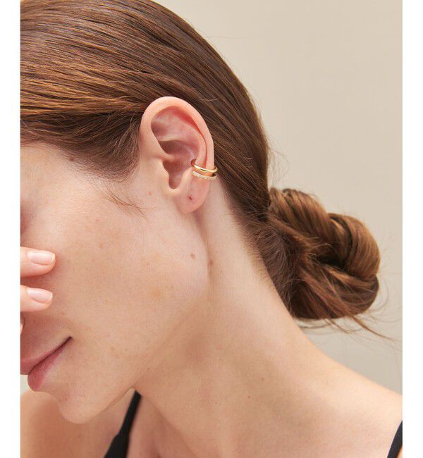 ete「ビジュー ピークカフ」|イヤーカフ|