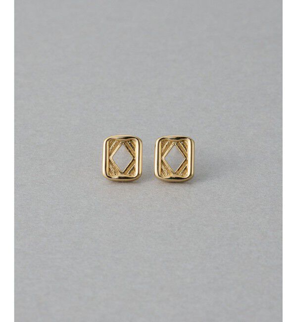 ete「シルエット ピアス」|ピアス|イエローゴールド