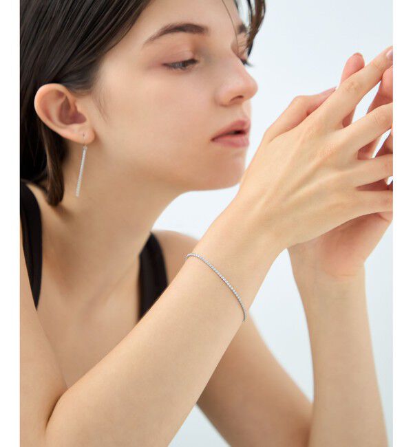 ete「[ラインストーン] ブレスレット /シン」|ブレスレット・バングル|