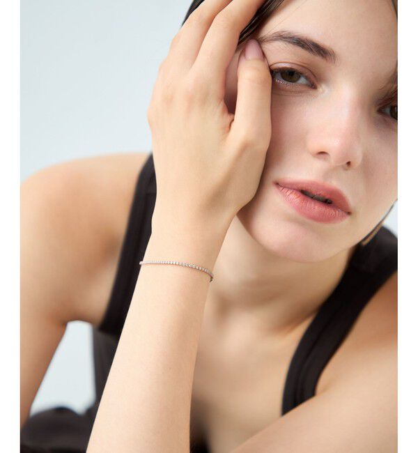 ete「[ラインストーン] ブレスレット /シン」|ブレスレット・バングル|