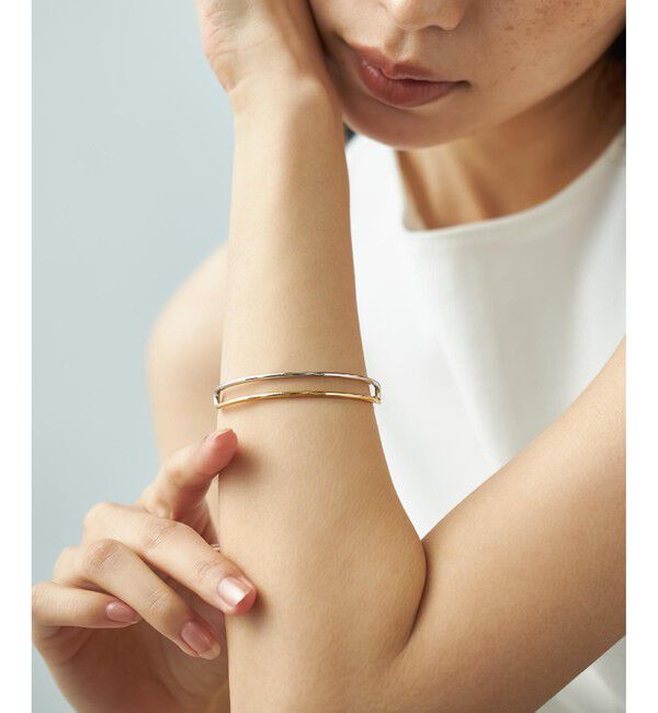 Jouete「[スライドブレス]  ダブルライン コンビカラー」|ブレスレット・バングル|