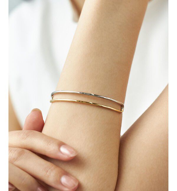 Jouete「[スライドブレス]  ダブルライン コンビカラー」|ブレスレット・バングル|