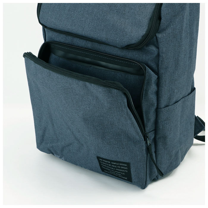 BACKYARD FAMILY「リュック メンズ 大容量 通販 通学 通勤 シンプル 無地 黒 ブラック 紺 ネイビー グレー」|リュック|
