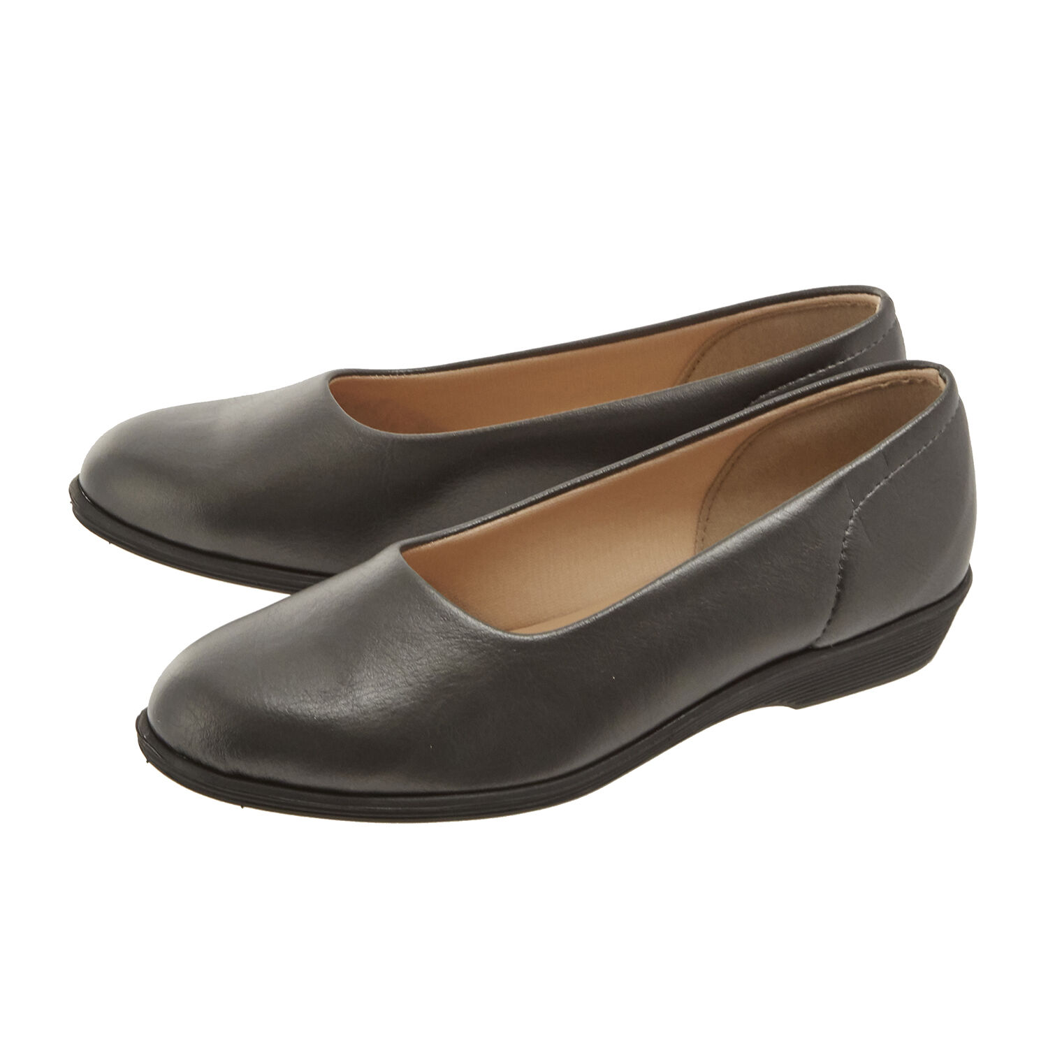 BACKYARD FAMILY「パンジー 靴 レディース 通販 パンプス 婦人靴 pansy 4060 ぺたんこ靴 痛くない」|パンプス|グレー1