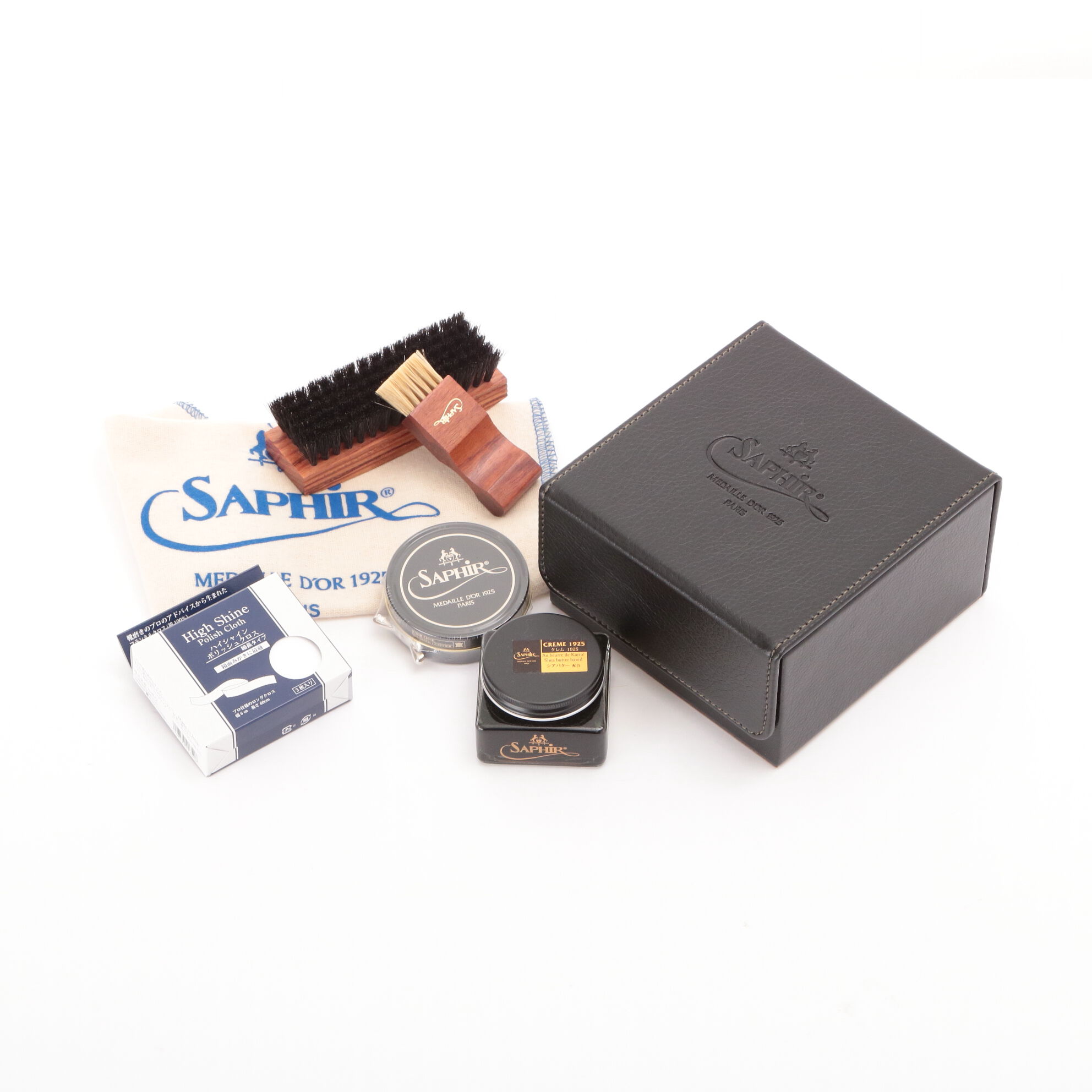 BACKYARD FAMILY「靴磨きセット サフィールノワール Saphir Noir シューシャインセット ハイシャインセット」|その他|ブラック1