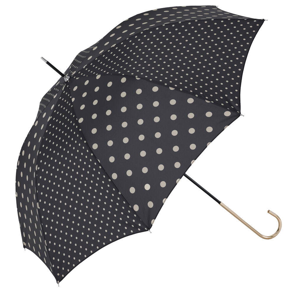 BACKYARD FAMILY「because ビコーズ 長傘 レディース 58cm 通販 晴雨兼用傘 雨傘 日傘 傘 日よけ」|傘|ブラック1