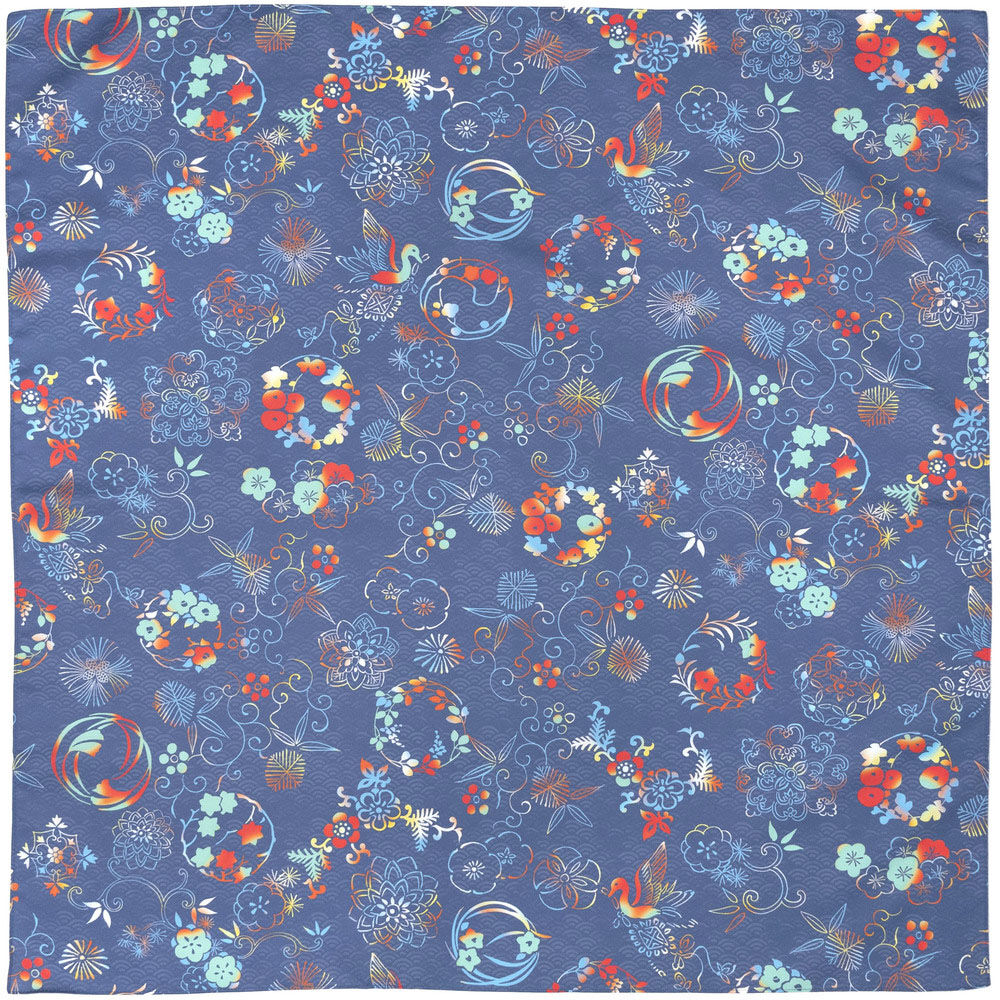 BACKYARD FAMILY「風呂敷 通販 風呂敷き 風呂敷包み エコバッグ エコバック ポリエステル はっ水 撥水 大判」|その他|ブルー1