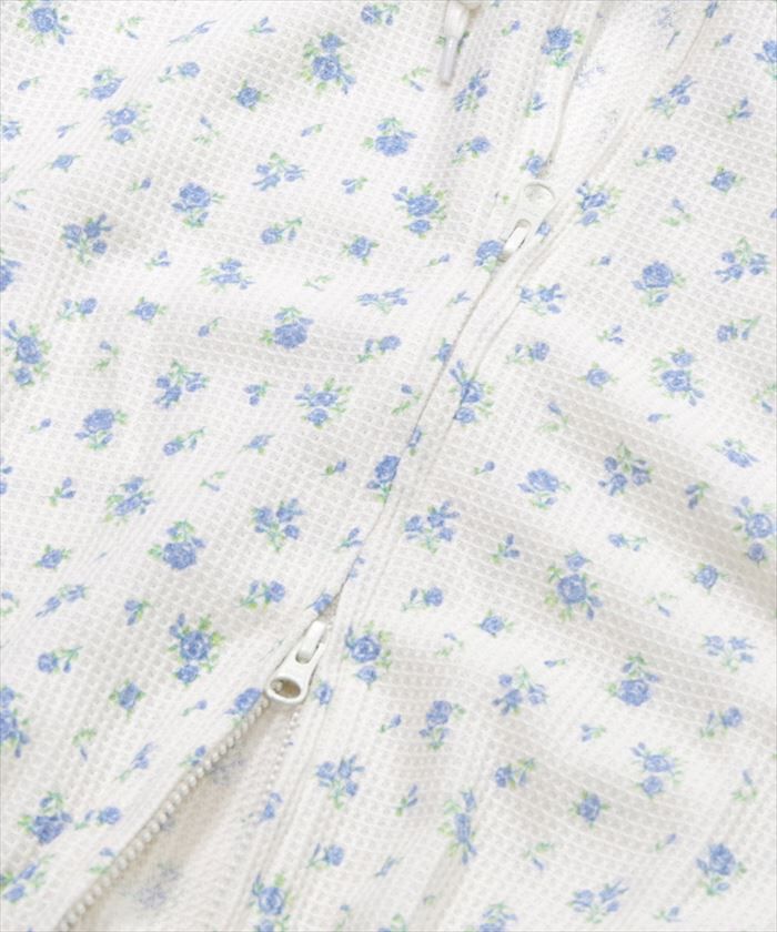 BACKYARD FAMILY「ワッフル 生地 花柄 通販 パーカー JEMORGAN サーマル JD672-59S」|パーカー|