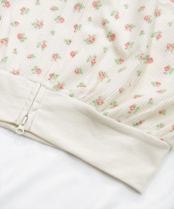 BACKYARD FAMILY「ワッフル 生地 花柄 通販 パーカー JEMORGAN サーマル JD672-59S」|パーカー|