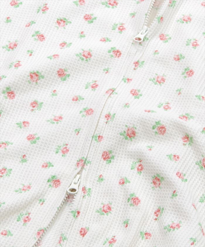 BACKYARD FAMILY「ワッフル 生地 花柄 通販 パーカー JEMORGAN サーマル JD672-59S」|パーカー|