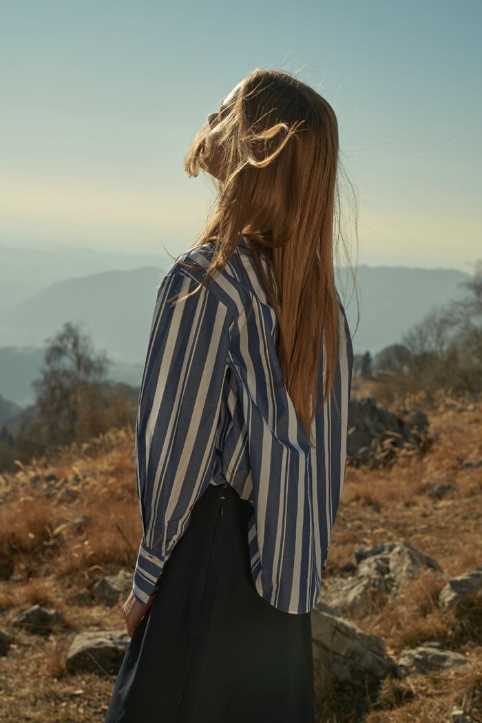 BACKYARD FAMILY「MIND マインド バルーンシャツ 通販 バルーン シャツ ブラウス 長袖ブラウス 長袖シャツ」|シャツ・ブラウス|