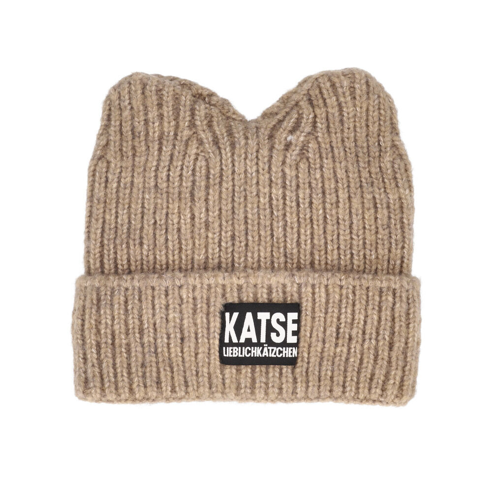 BACKYARD FAMILY「ニット帽 猫耳 通販 ニットキャップ 帽子 キャップ レディース ネコ耳 秋冬 冬小物 かわいい」|ニット帽|ベージュ1