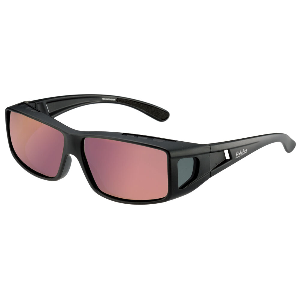 BACKYARD FAMILY「サングラス メガネの上から 偏光 通販 冒険王 ネオサンカバー MR 偏光サングラス 偏光グラス」|サングラス|レッド1